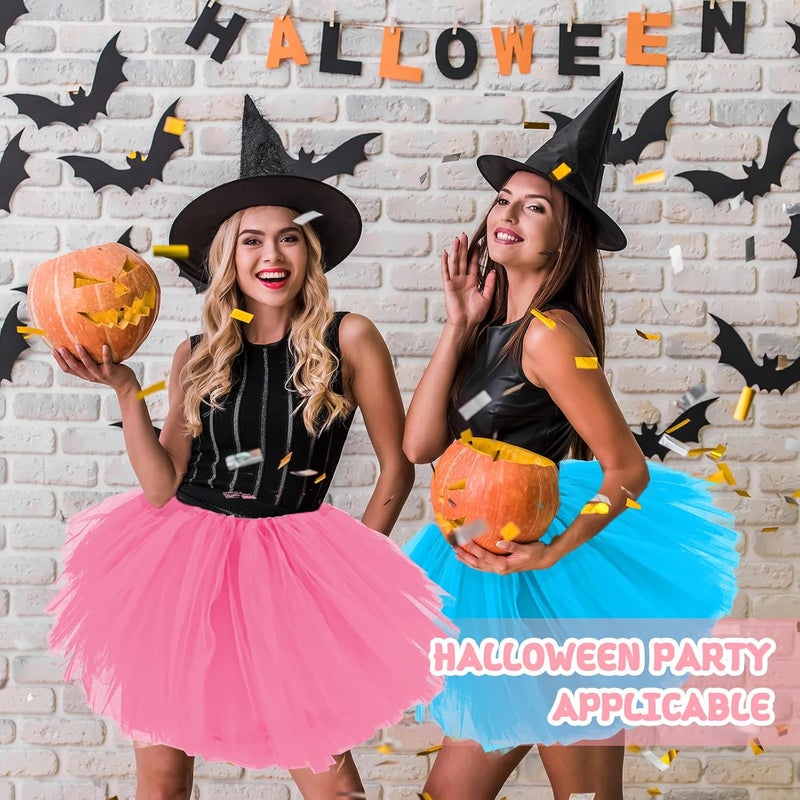 Fynnsure Tutu Skirts for Women 5 Layered Tutu 80s Outfit Adult Halloween Costume Women Tulle Skirt Puffy Skirts Dance Skirt - Image 4